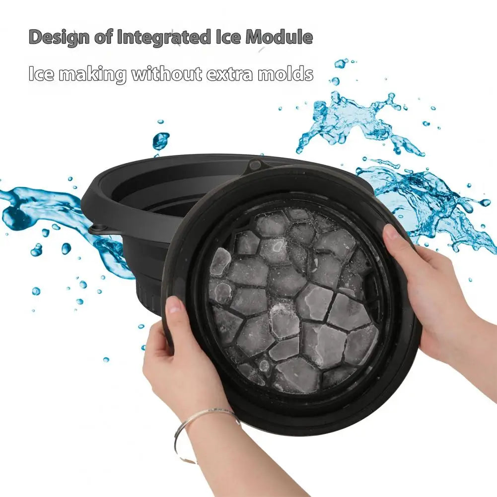 Folding Basin Silicone Facial Ice Bath Bowl Collapsible Silicone Ice Bath Bowl Efficient Washing Basin Silicone Ice Bath Bowl