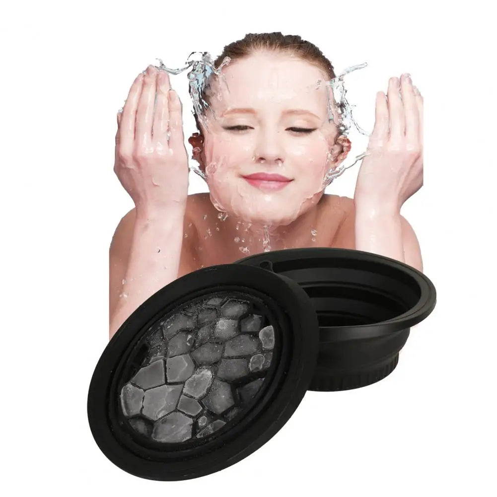 Folding Basin Silicone Facial Ice Bath Bowl Collapsible Silicone Ice Bath Bowl Efficient Washing Basin Silicone Ice Bath Bowl